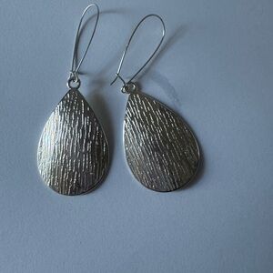 Elegant Silver Teardrop Earrings